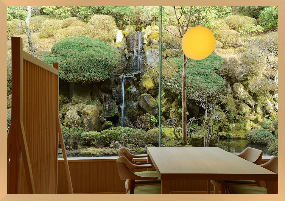 仙郷楼の奥の樹々